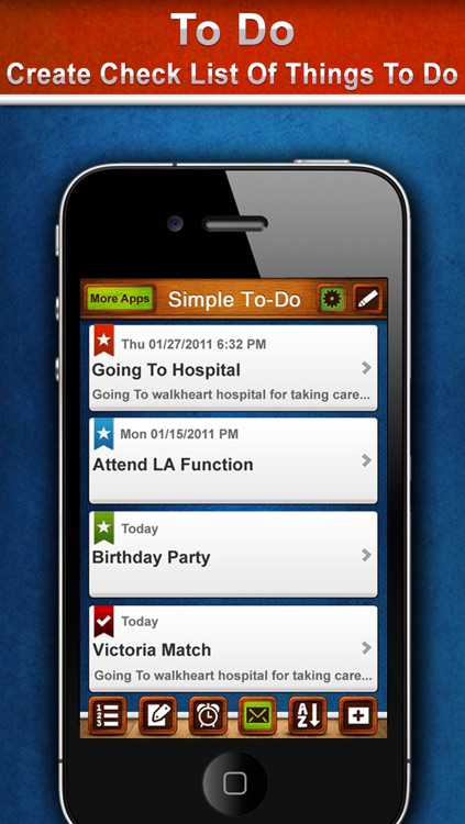 To Do - Create Check List Of Things To Do