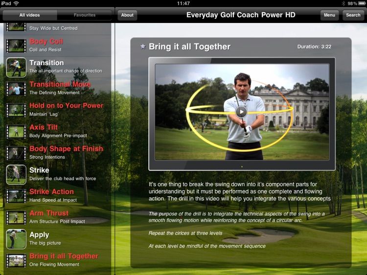 Golf Coach Power for iPad