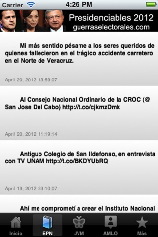 Presidenciables - México 2012 screenshot 3