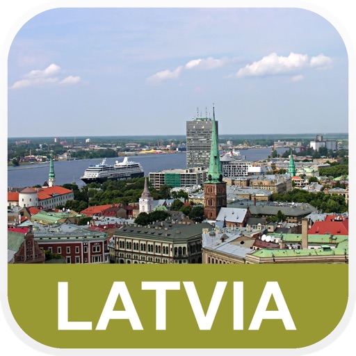 Latvia Offline Map - PLACE STARS