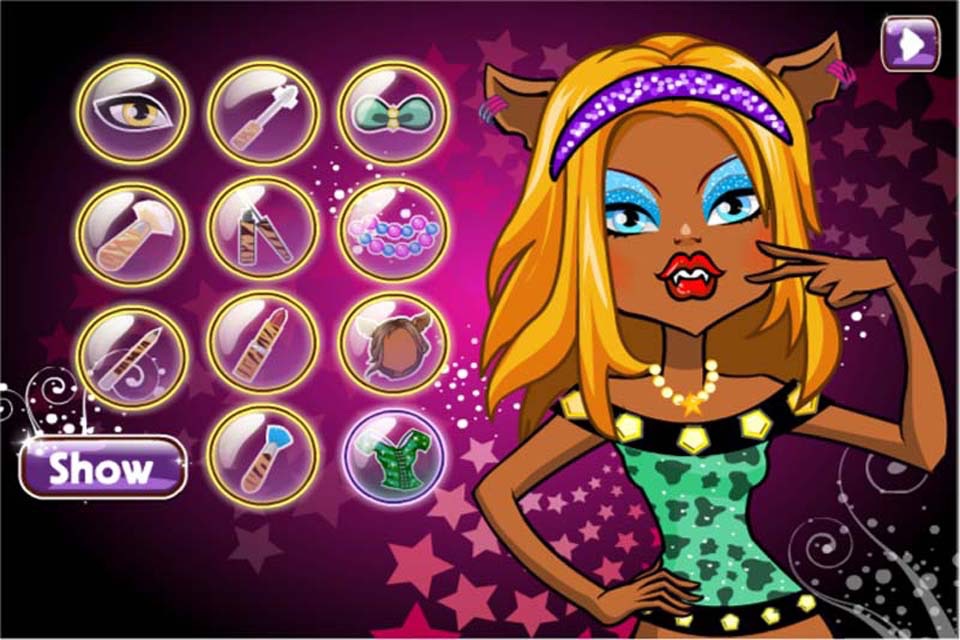 Monster High Makeover Salon 3 screenshot 4