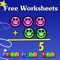 A free fun math app that create thousands of math worksheets for your kids at pre-k, kindergarten and 1st grade level