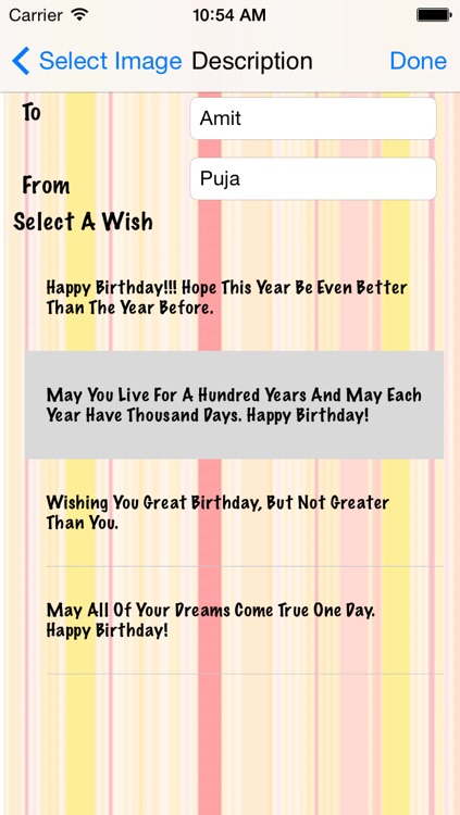 Birthday Personalized Wishes screenshot-3