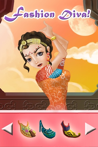 Indian Girl Dress-Up Salon - Cool Fashion and Style Make-Over Game For Girls FREE screenshot 3