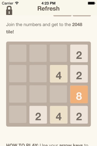 2048 screenshot 2