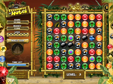 Treasures of Hotei for iPad - Free match 3 puzzle game screenshot 3