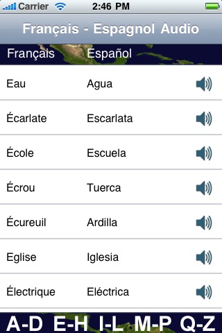 Français - Espagnol Audio Traduction screenshot 2