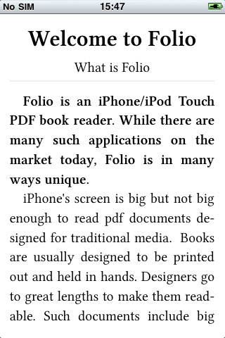 Folio for iPhone screenshot 3