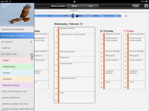 SUCCESSplaner screenshot 2