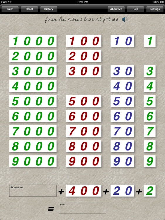 Montessori Place Value