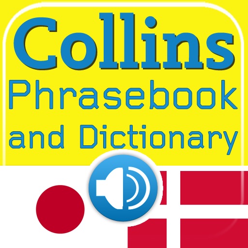 Collins Japanese<->Danish Phrasebook & Dictionary with Audio icon