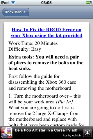 RROD Xbox Fix Manual screenshot 3