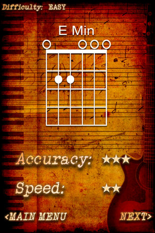 Chord Tutor Lite - Practice Chords with Chord Detection on your Guitar, Piano or any Musical Instrument Screenshot 1