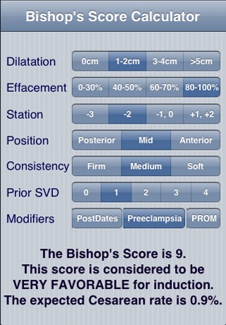Bishop's Score Calc screenshot 2