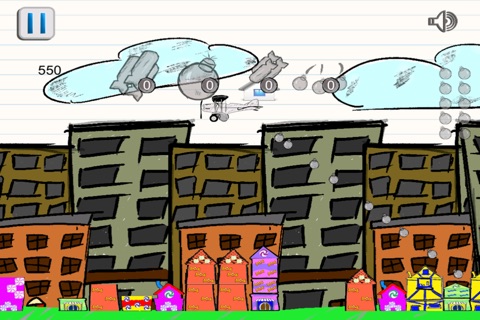 Toss the Doodle Paper AirPlane Bomber screenshot 4