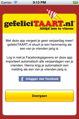 gefeliciTAART.nl verjaardagskalender screenshot 2