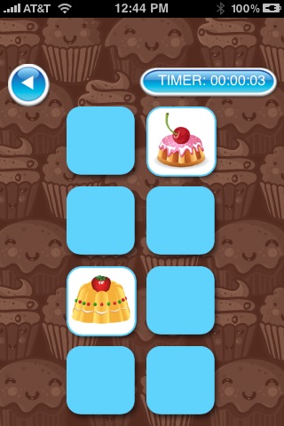 Educational Sweets and Treats Memory Game - Free screenshot 3