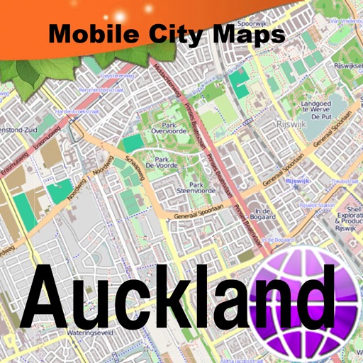Auckland Street Map. icon
