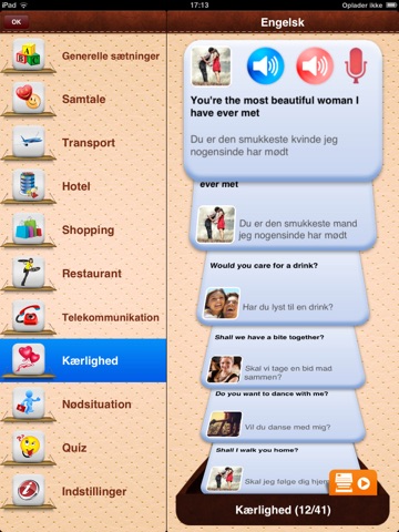 iTalk English: Conversation guide - Learn to speak a language with audio phrasebook, vocabulary expressions, grammar exercises and tests for english speakers HD screenshot 2