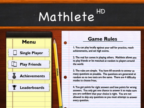 Mathlete HD screenshot 4