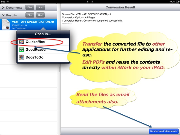 PDF2Office Lite - convert PDF to RTF and Text screenshot-3