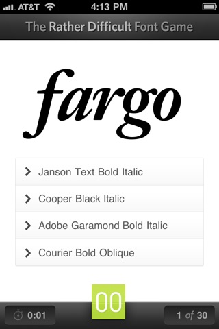 The Font Game screenshot 2