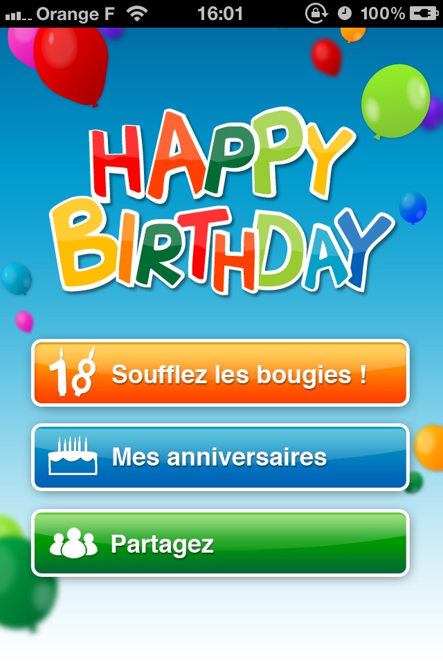 Happy Birthday : blow out your candles ! screenshot 2