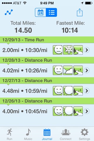 RunHelper Plus - GPS Tracker for Runners with Time, Distance, Run / Walk, and Calories Burned workouts screenshot 4