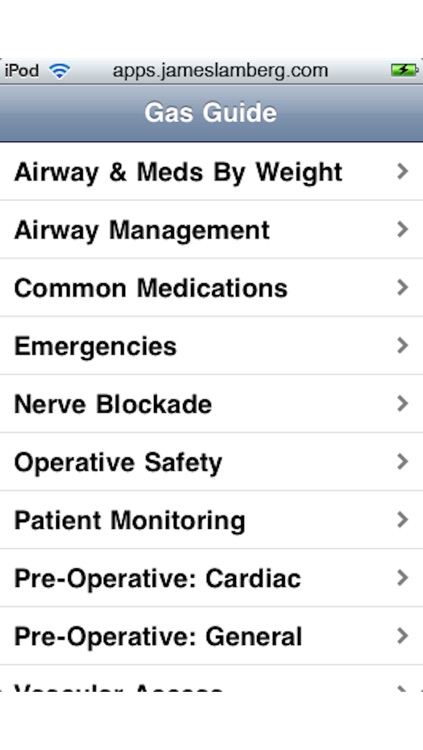 Gas Guide: Anesthesia Quick Reference