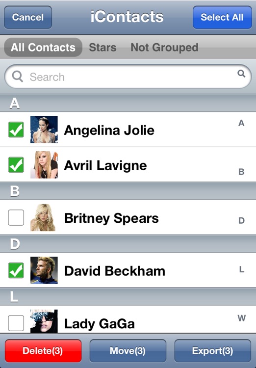 Independent Contacts Free screenshot-3