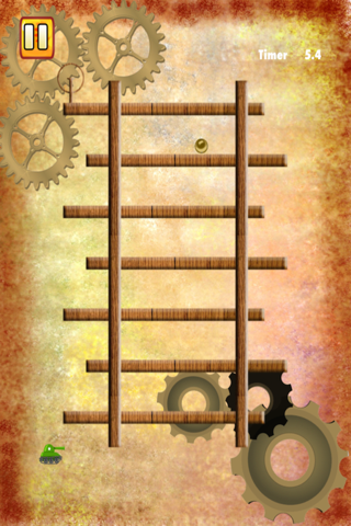 Gravity Ball Puzzle - Steampunk Rolling Brass Challenge screenshot 4