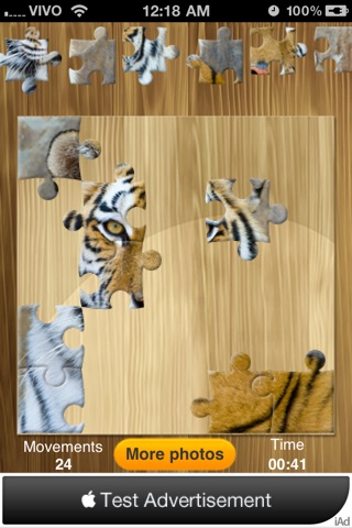 Bright puzzles: Wild Animals Lite screenshot 4