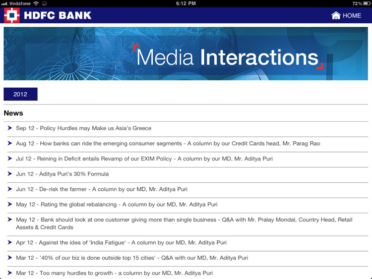 HDFC Bank Investor Relations screenshot-3