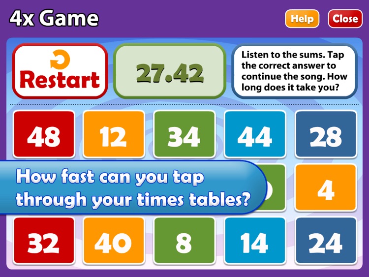 Maths Songs: Times Tables 1x - 6x HD screenshot-3