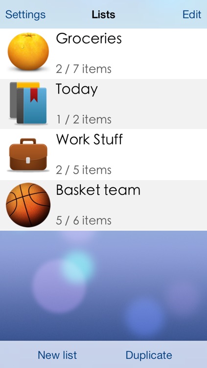Lists To-do