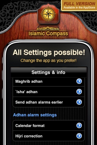 Islamic Compass Free - Prayer Times and Adhan Alarm screenshot 4