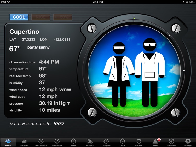 Peepometer - a Retro Weather App by swackett