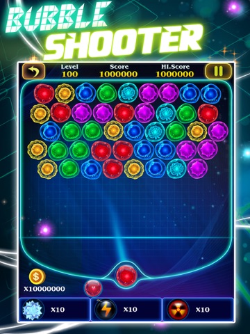Bubble Shooter - Glow HD screenshot 3
