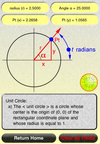 Interactive Trigonometry Calculator screenshot 2