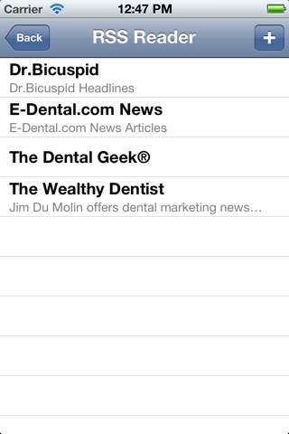 Dental Geek RSS Reader screenshot 2