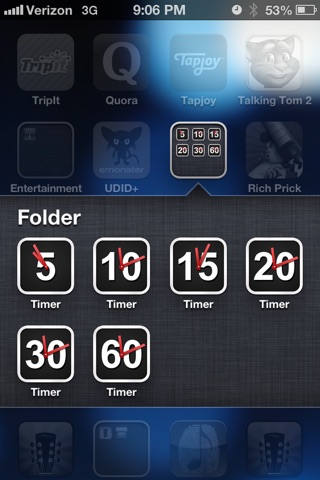 MiniTimer 5 (One-Tap 5 Minute Timer/Alarm Clock) screenshot 2