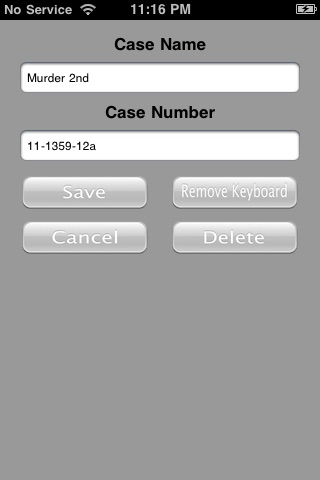 CaseNotes+ screenshot 3