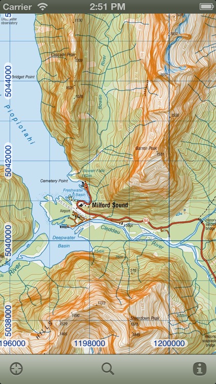 MapApp NZ South Island