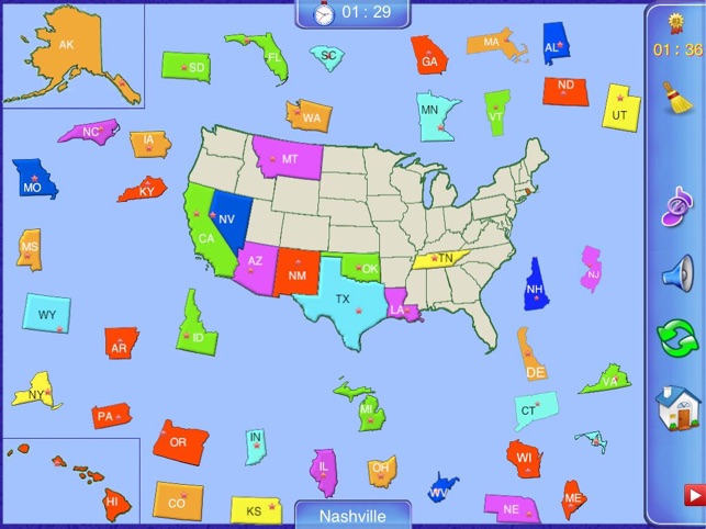 United States Puzzle Map(圖1)-速報App