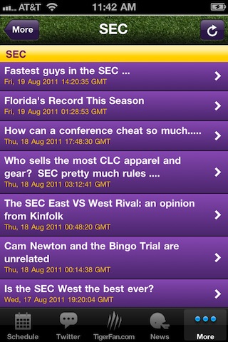 GeauxTigers! LSU Football! screenshot-3