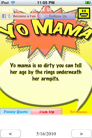 dayNish: Yo Mama Jokes, Pick Up Lines, and Funny Quotes Daily screenshot 3