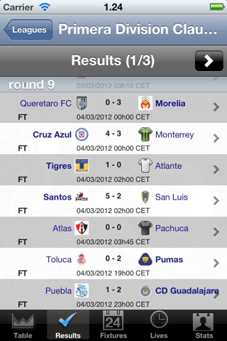 Fútbol Primera División - Liga de Ascenso - Apertura - Clausura [México] screenshot 3