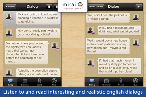 10 Minute English - Mirai English (Mirai Language Systems) screenshot 2
