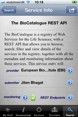 BioCatalogue screenshot 2