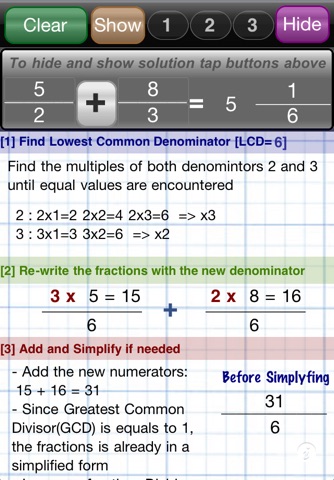 Fractions  Add & Subtract screenshot 3